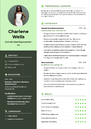 Outside Sales Representative Resume Outside Sales Representative Resume