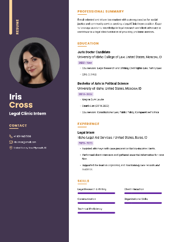 Legal Clinic Intern Resume Legal Clinic Intern Resume