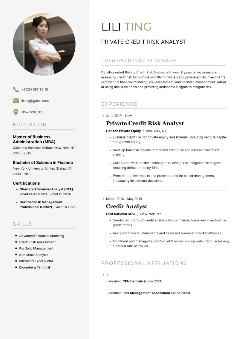 4 Credit Analyst Resume Examples and Tips for 2024