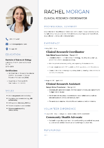 Clinical Research Coordinator Resume Clinical Research Coordinator Resume