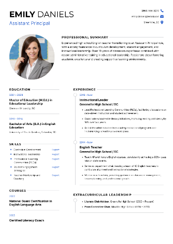 Assistant Principal Resume Assistant Principal Resume