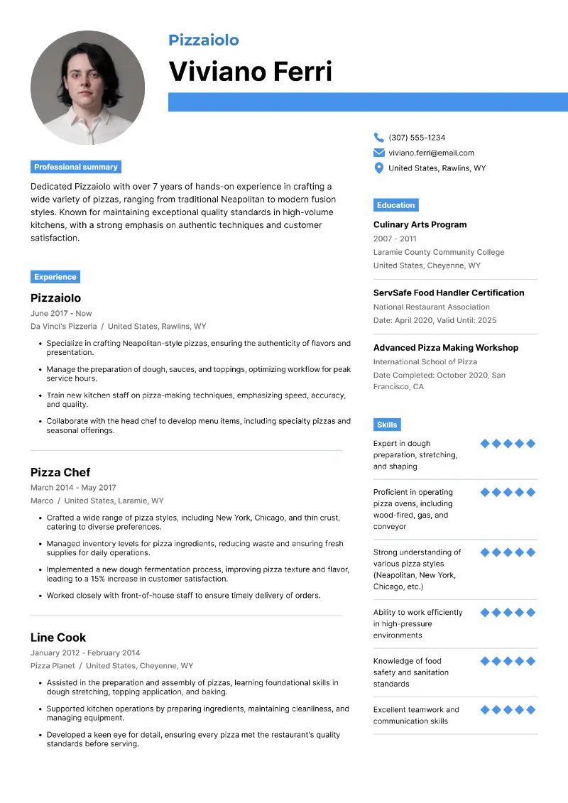 5 Fast Food Worker Resume Examples for 2024