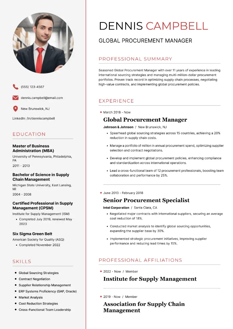 Procurement Manager Resume Examples and Expert Tips for 2024