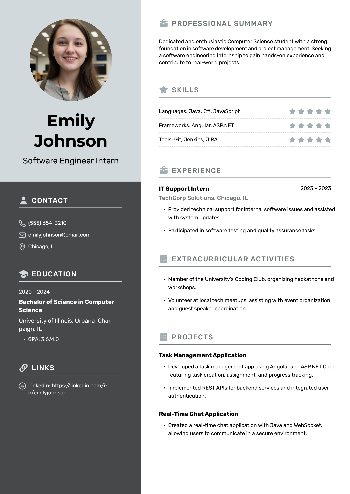 Software Engineer Intern Resume Software Engineer Intern Resume