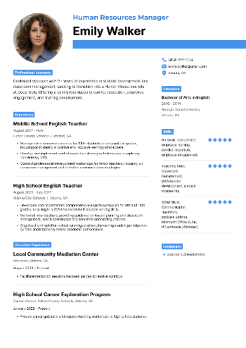 Human Resources Manager Resume Human Resources Manager Resume