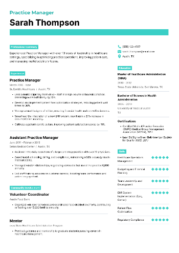 Practice Manager Resume Practice Manager Resume