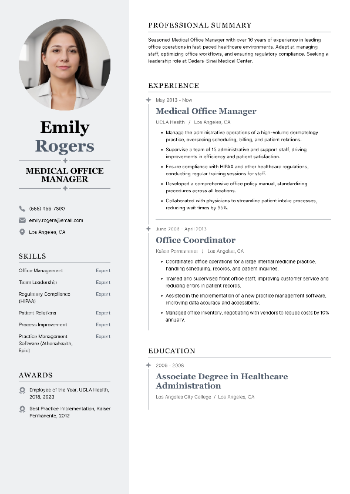 Medical Office Manager Resume
