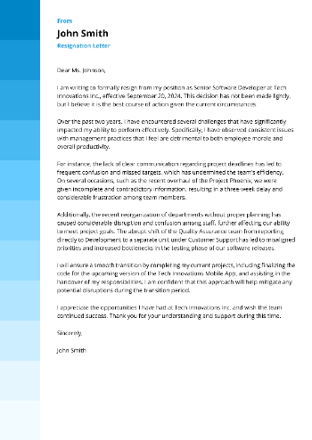 Resignation Letter Cover Letter Resignation Letter Cover Letter
