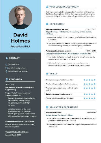 Recreational Pilot Resume Recreational Pilot Resume
