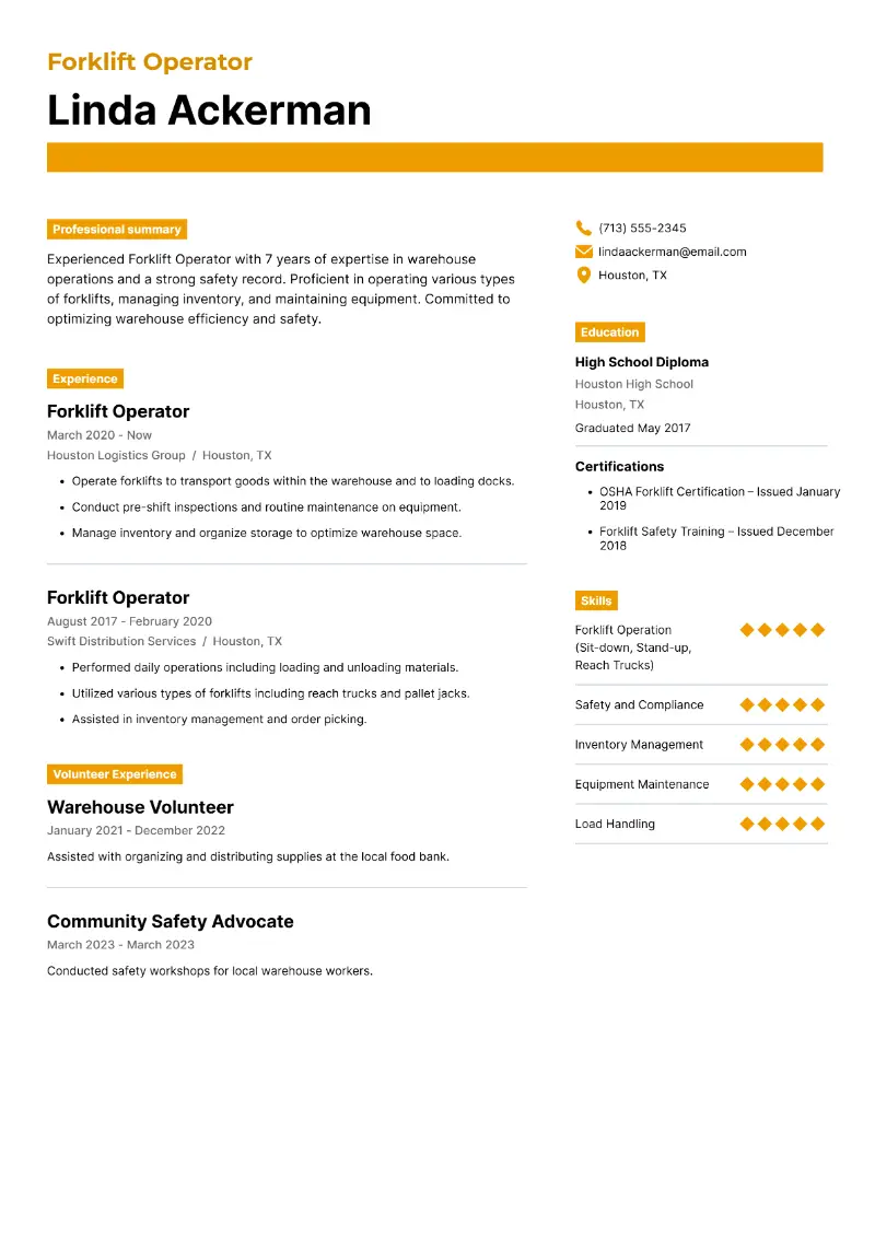 Warehouse Skills for Resume Success for 2025