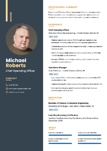 Chief Operating Officer Resume Chief Operating Officer Resume