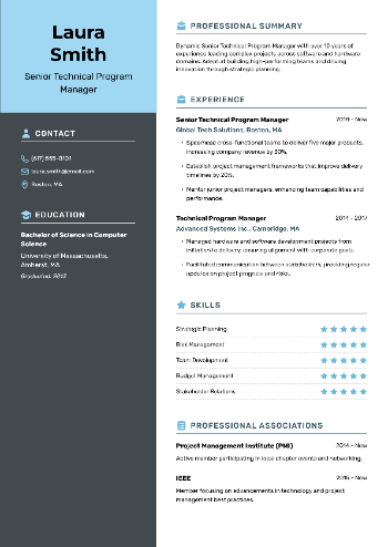 Senior Technical Program Manager Resume Senior Technical Program Manager Resume