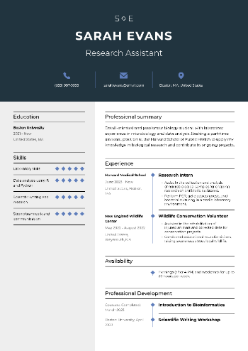 Research Assistant CV