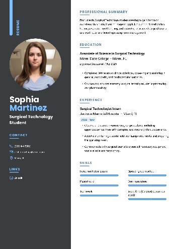 Surgical Technology Student Resume Surgical Technology Student Resume