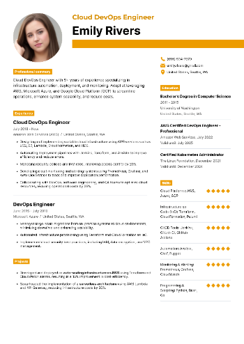 Cloud DevOps Engineer Resume Cloud DevOps Engineer Resume