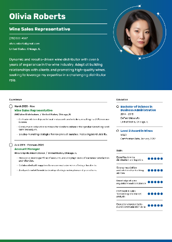 Wine Sales Representative  Resume Wine Sales Representative  Resume