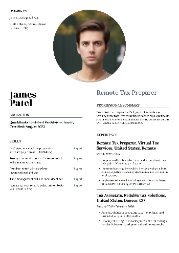 Remote Tax Preparer  Resume Remote Tax Preparer  Resume