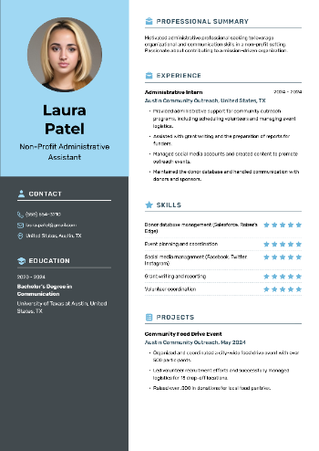 Non-Profit Administrative Assistant Resume Non-Profit Administrative Assistant Resume