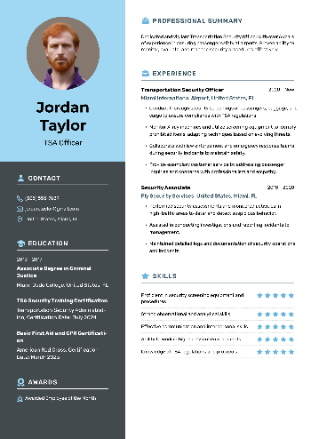 TSA Officer CV