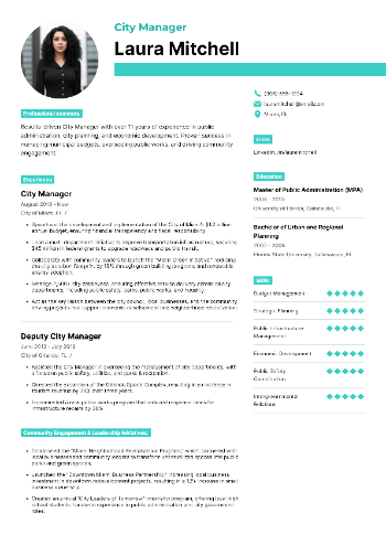 City Manager Resume