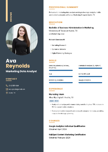 Marketing Data Analyst Resume Marketing Data Analyst Resume