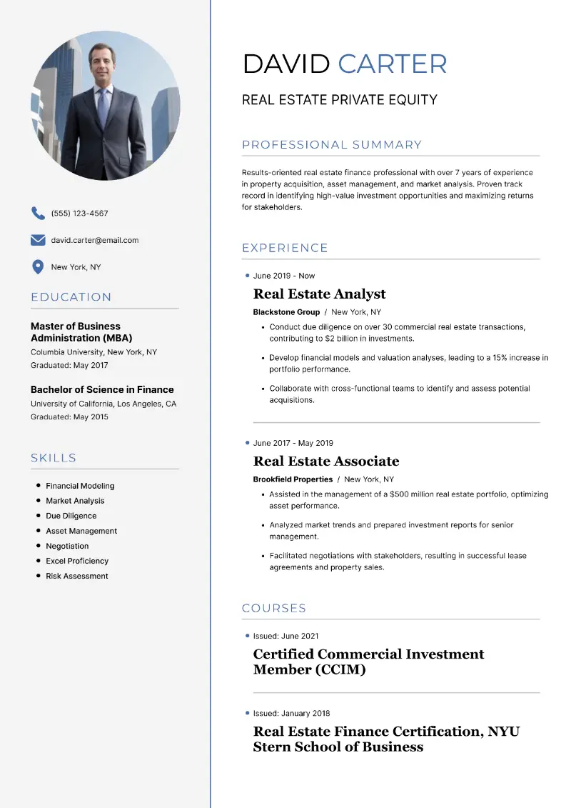 4 Private Equity Resume Examples and Templates for 2025