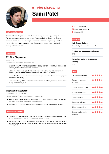 911 Fire Dispatcher Resume 911 Fire Dispatcher Resume