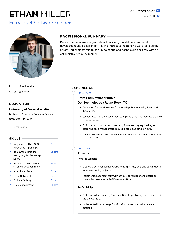Entry-level Software Engineer Resume Entry-level Software Engineer Resume