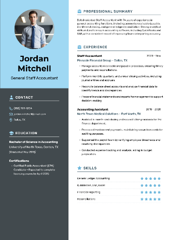 General Staff Accountant Resume General Staff Accountant Resume