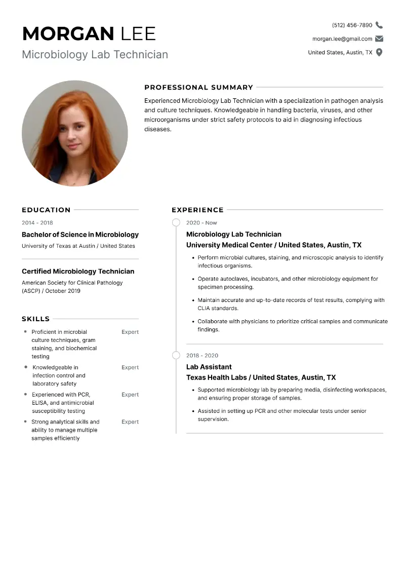 MLT Resume Examples and Templates That Work in 2025