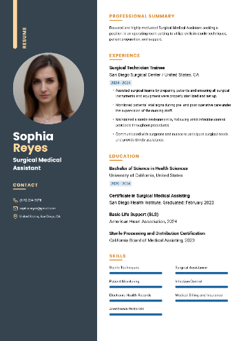 Surgical Medical Assistant Resume Surgical Medical Assistant Resume