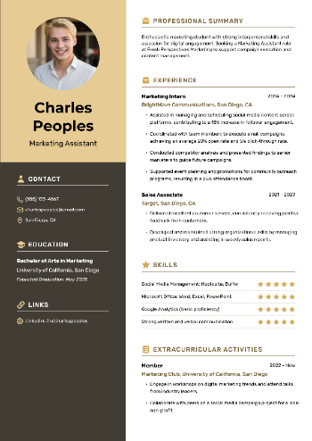 Marketing Assistant Resume