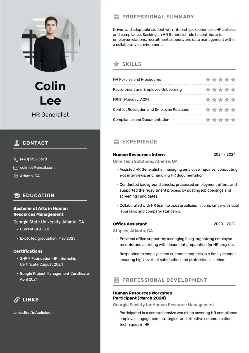 HR Generalist Resume HR Generalist Resume