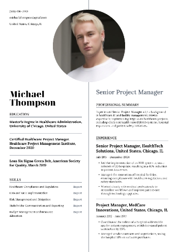 Senior Project Manager Resume Senior Project Manager Resume