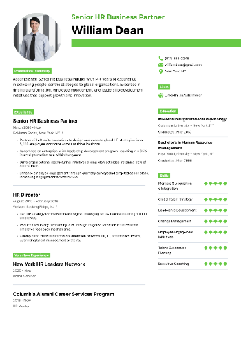 Senior HR Business Partner Resume Senior HR Business Partner Resume