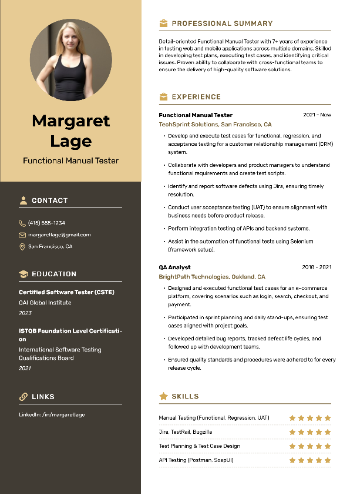 Functional Manual Tester Resume Functional Manual Tester Resume