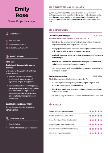Junior Project Manager Resume Junior Project Manager Resume