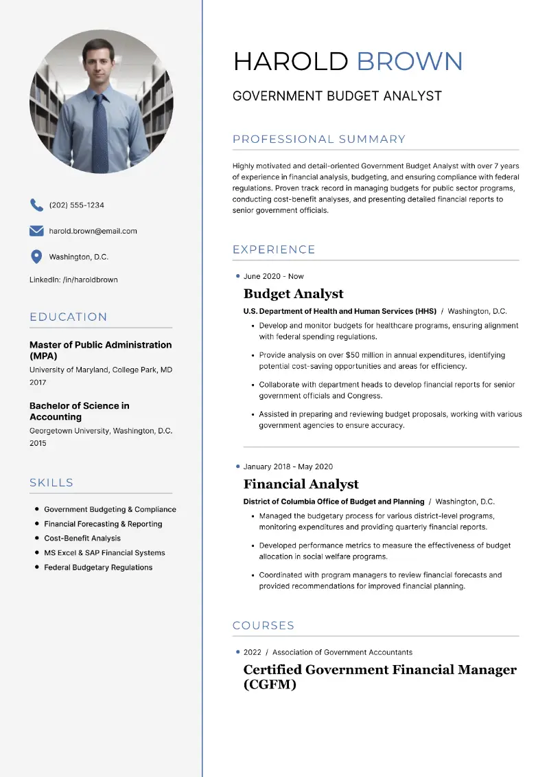 Budget Analyst Resume Examples: Entry-Level to Expert