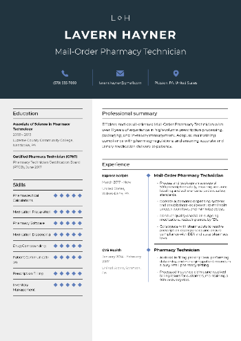Mail-Order Pharmacy Technician Resume Mail-Order Pharmacy Technician Resume