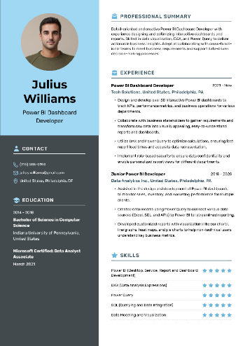 Power BI Dashboard Developer Resume Power BI Dashboard Developer Resume