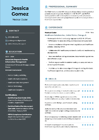 Medical Coder Resume Medical Coder Resume