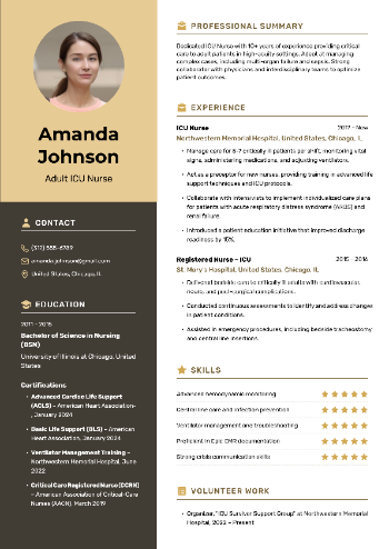 Adult ICU Nurse Resume Adult ICU Nurse Resume