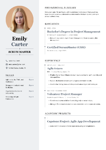 Scrum Master Resume