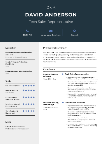 Tech Sales Representative Resume Tech Sales Representative Resume