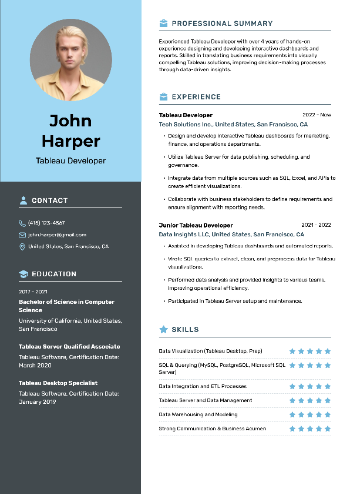 Tableau Developer Resume Tableau Developer Resume