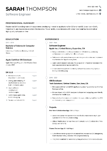 Software Engineer Resume Software Engineer Resume