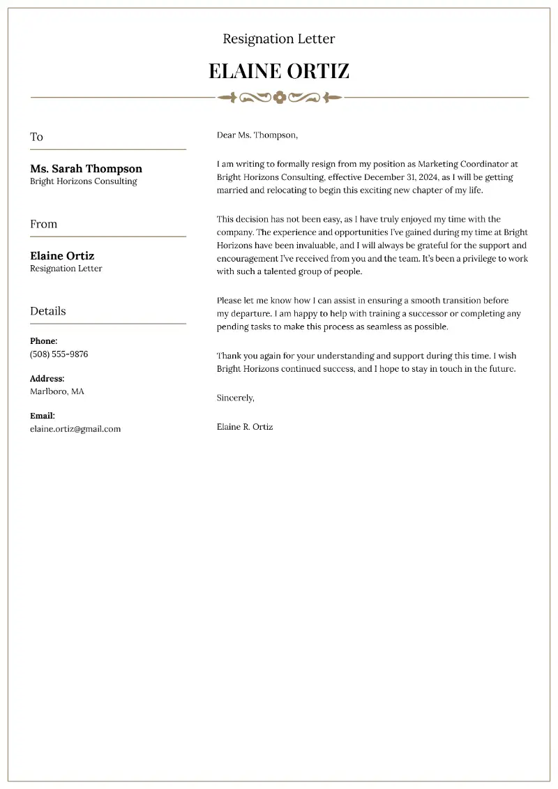 Resignation Letter Cover Letter Resignation Letter Cover Letter