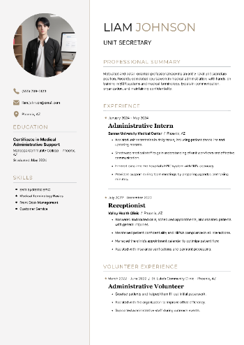 Unit Secretary Resume Unit Secretary Resume