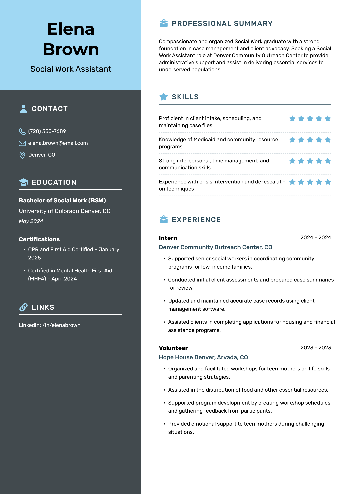 Social Work Assistant Resume Social Work Assistant Resume