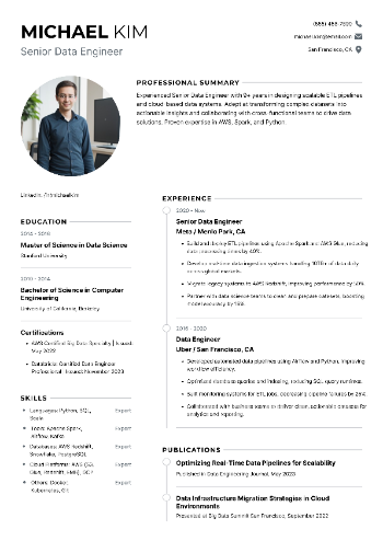 Senior Data Engineer Resume Senior Data Engineer Resume